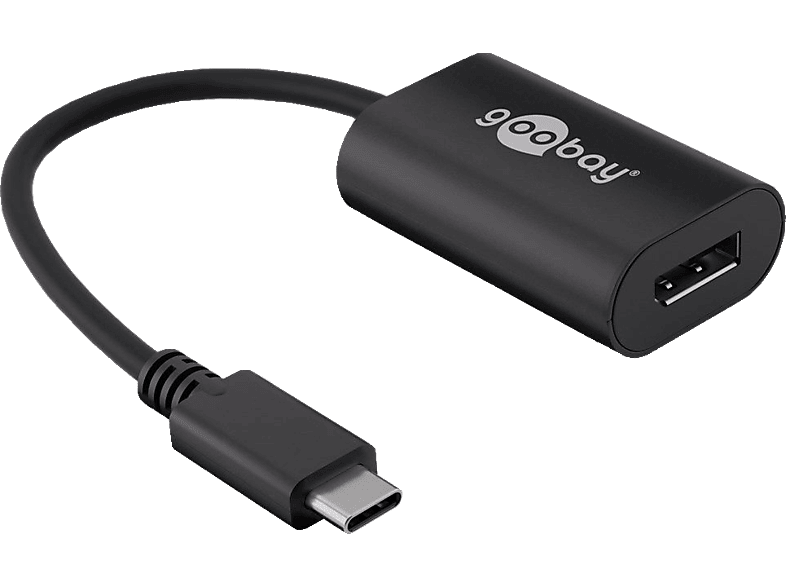 GOOBAY DisplayPort USB Adapter, Schwarz