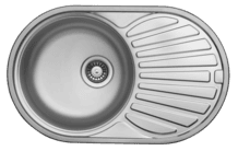 Edelstahlspüle Cansas 77x48 cm