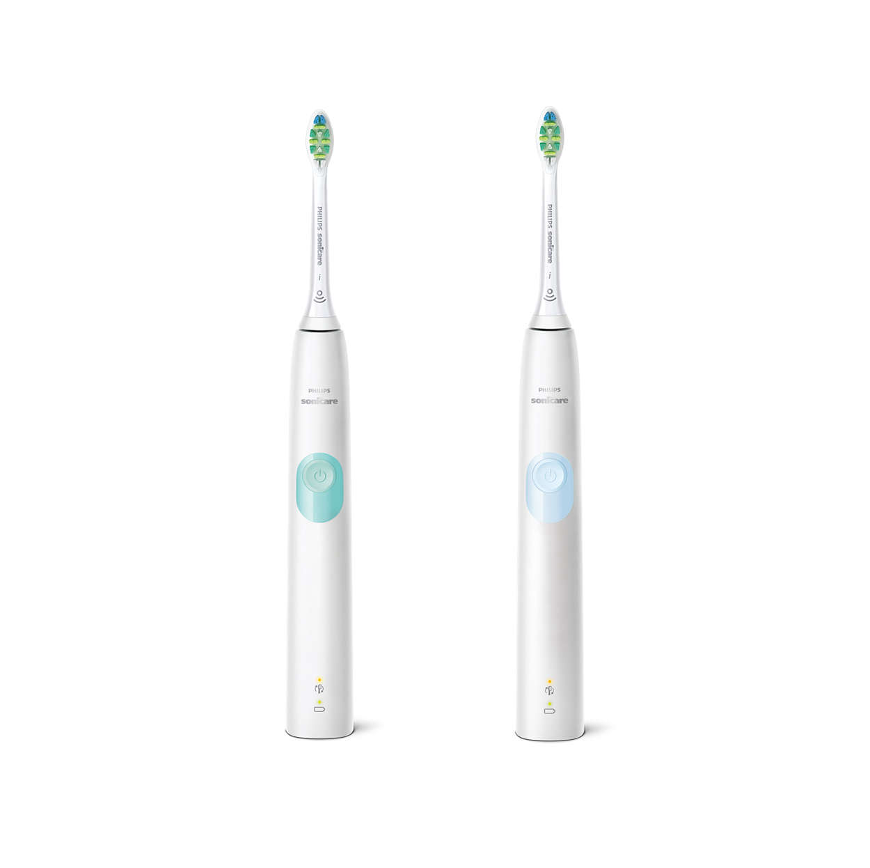 PHILIPS SONICARE ProtectiveClean 4300 HX6807/35 Duo - Brosse à dents sonique électrique (Menthe/Blanc)