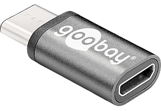 GOOBAY USB-C 3.1 auf USB 2.0 Micro B Adapter, Grau