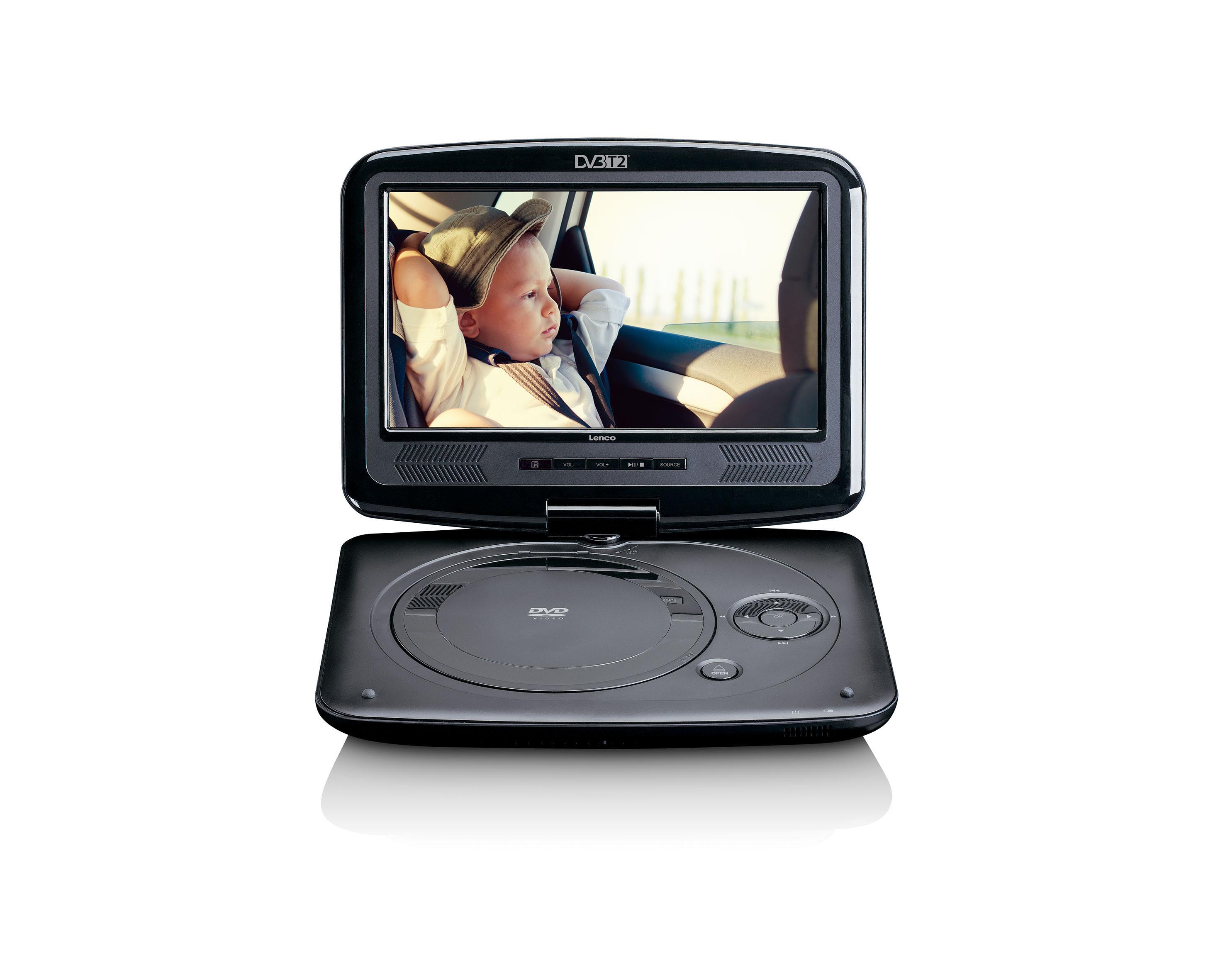 LENCO DVP 9463 BK Tragbarer DVD-Player, Schwarz