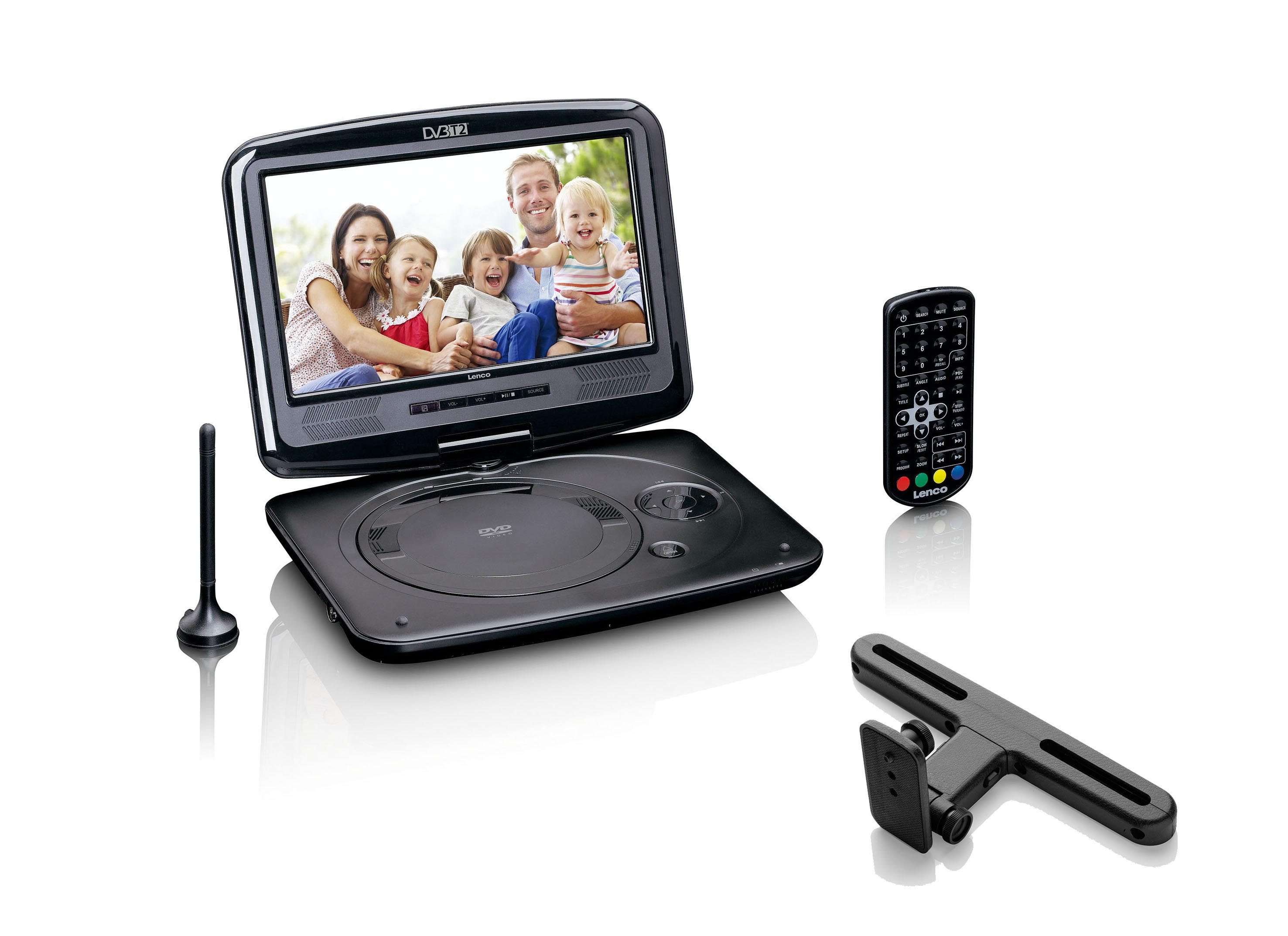 LENCO DVP 9463 BK Tragbarer DVD-Player, Schwarz