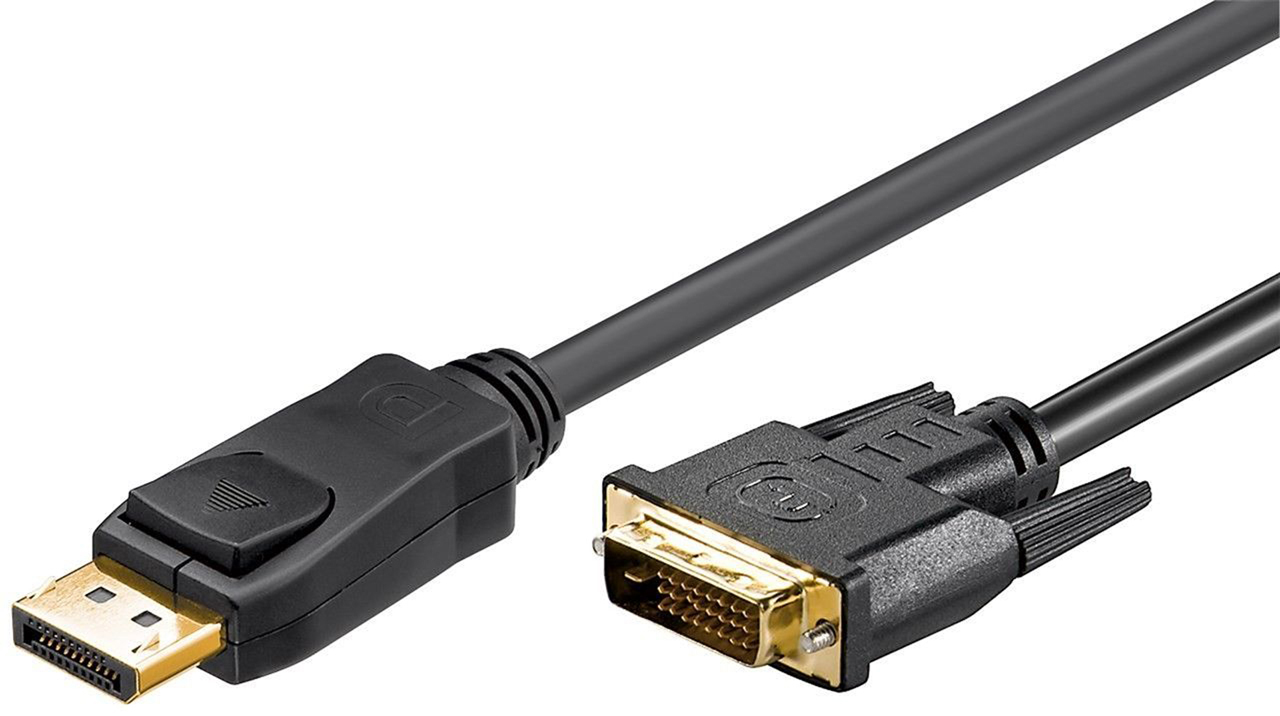 GOOBAY DisplayPort auf DVI-D, 2m Kabel, Schwarz