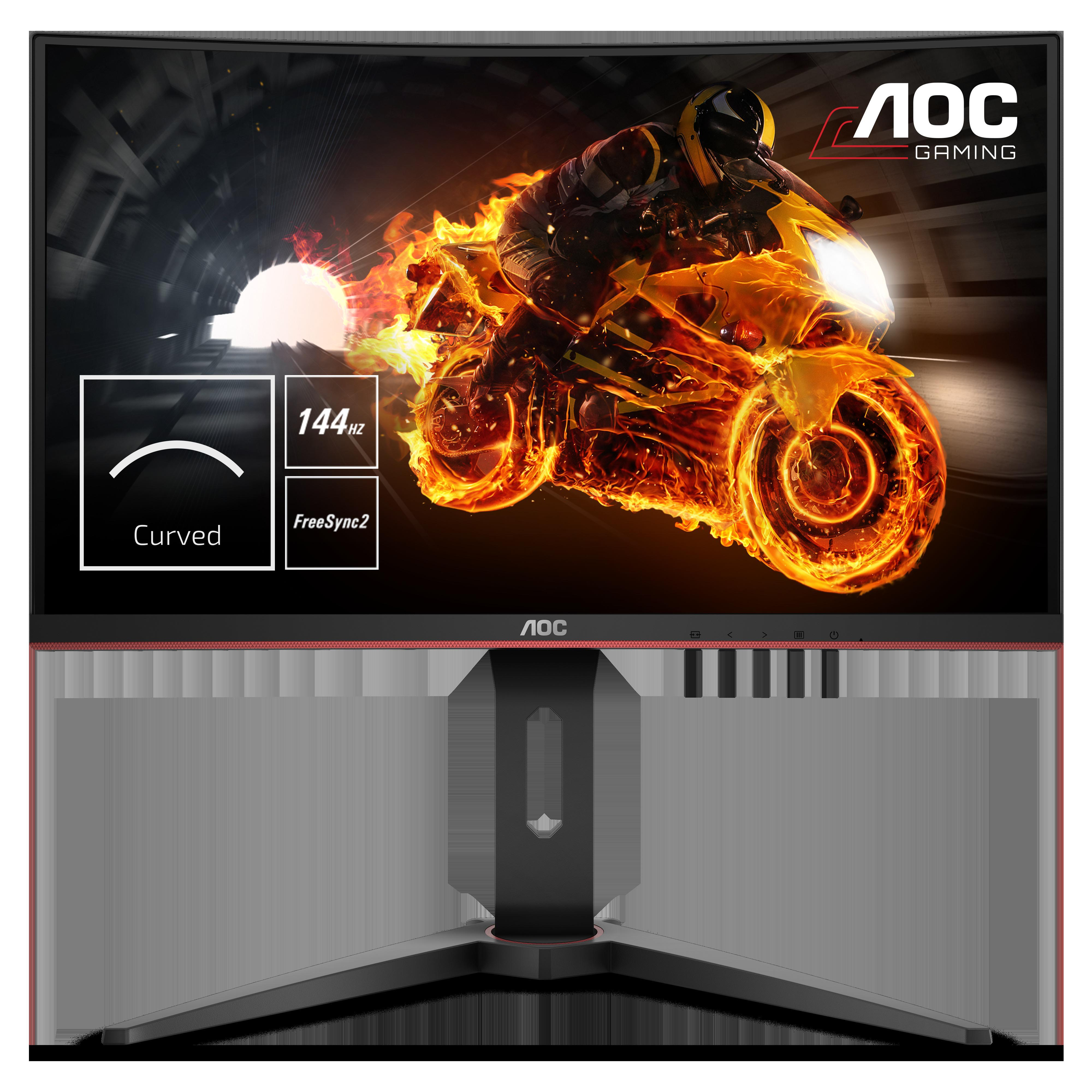 AOC Gaming Monitor C24G1 24" Full-HD (AOC146494) 24 Zoll Gaming Monitor, Full-HD, 1 ms Reaktionszeit, 144 Hz, Schwarz