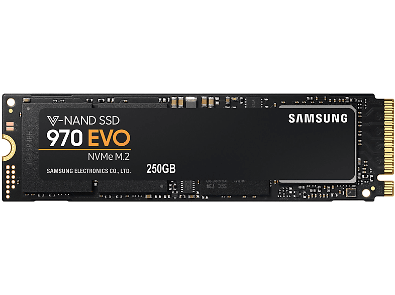 SAMSUNG Interne SSD-schijf 250 GB 970 EVO NVMe M.2 (MZ-V7E250BW)
