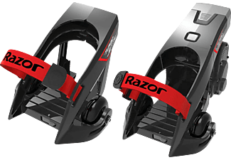 RAZOR Turbo Jetts Heel Wheels - Elektro Scooter (Schwarz/Rot)