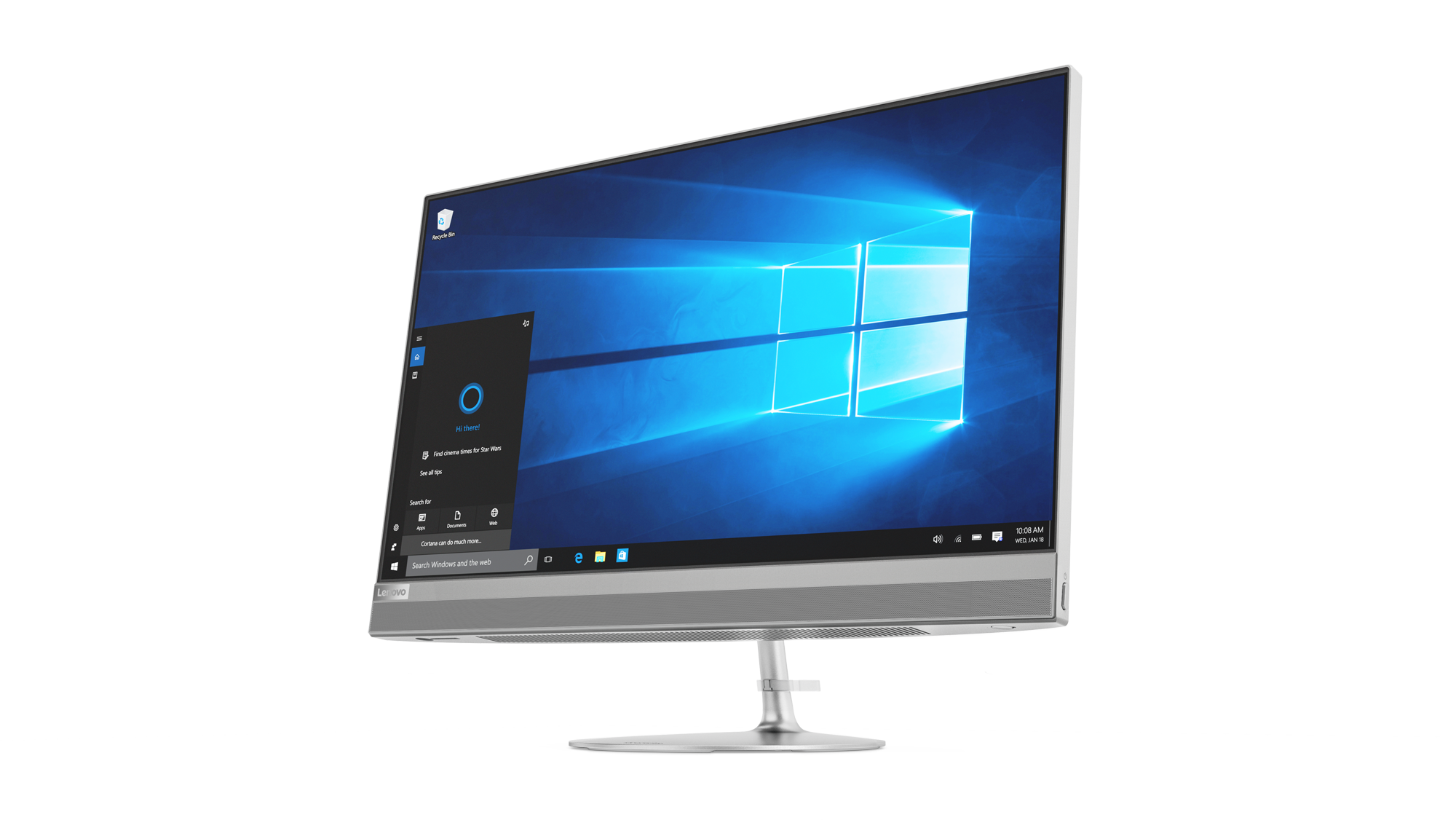 LENOVO Lenovo  All In One 520 Intel Core i7-7700T-8GB-1TB-RADEON530 2GB DDR5-23.8FHD-Win10-Gümüş F0D10053TX