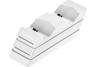 SNAKEBYTE Twin Charge - 2-fach Ladestation für DualShock 4 Controller - PS4, Zubehör für PS4, Weiß