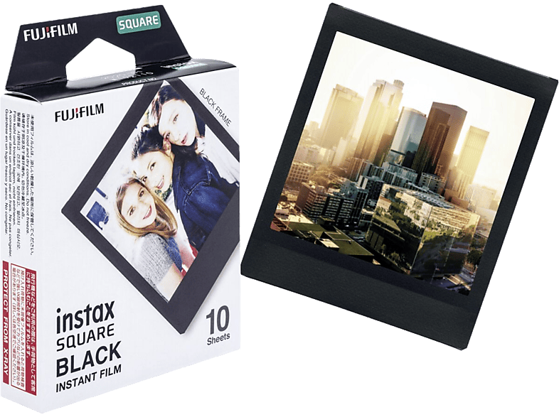 FUJIFILM Instax Square Black Frame film 10db/csomag