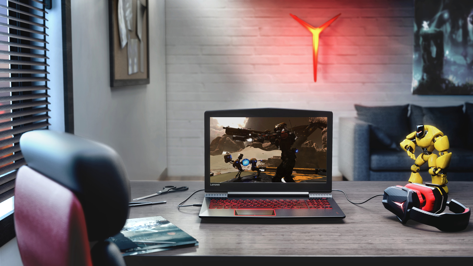 LENOVO Legion Y520 - 15,6 Zoll - Intel® Core™ i7 i7-7700HQ - 8 GB - 1 TB - NVIDIA GeForce® GTX 1050 Ti - Windows 10 Home (64 Bit)