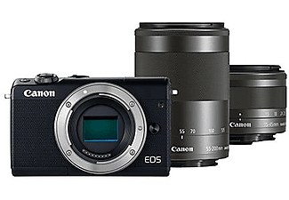 CANON EOS M100 BK M15-45 IS STM +M55-200 IS STM