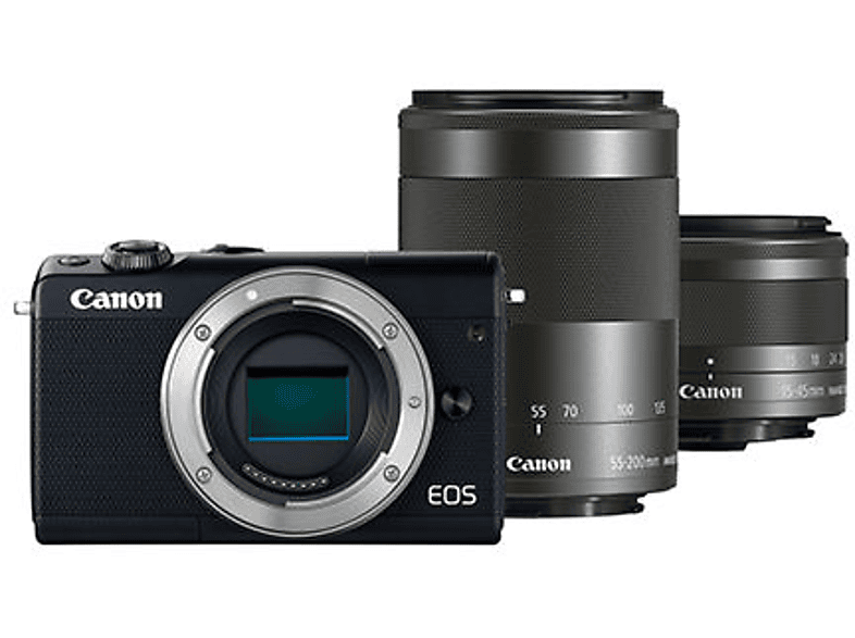 CANON EOS M100 BK M15-45 IS STM +M55-200 IS STM Fiyat & Özellik