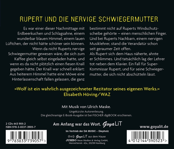 Klaus-peter Wolf - Ostfriesenmelodie. Rupert und die nervige Schwiegermutter  - (CD)