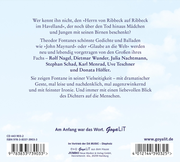 Theodor Fontane - Die Schönsten Gedichte  - (CD)