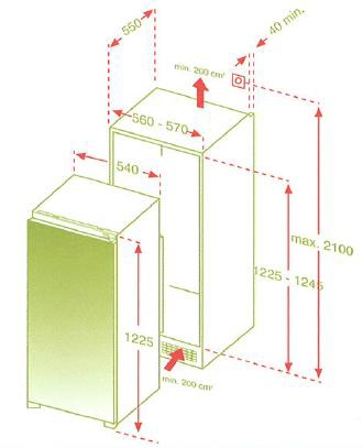 RESPEKTA KS 122.4 A++ Kühlschrank (187 l, E, 1225 mm hoch, Weiß)