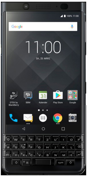 BLACKBERRY KEYone Black Edition 64 GB Schwarz