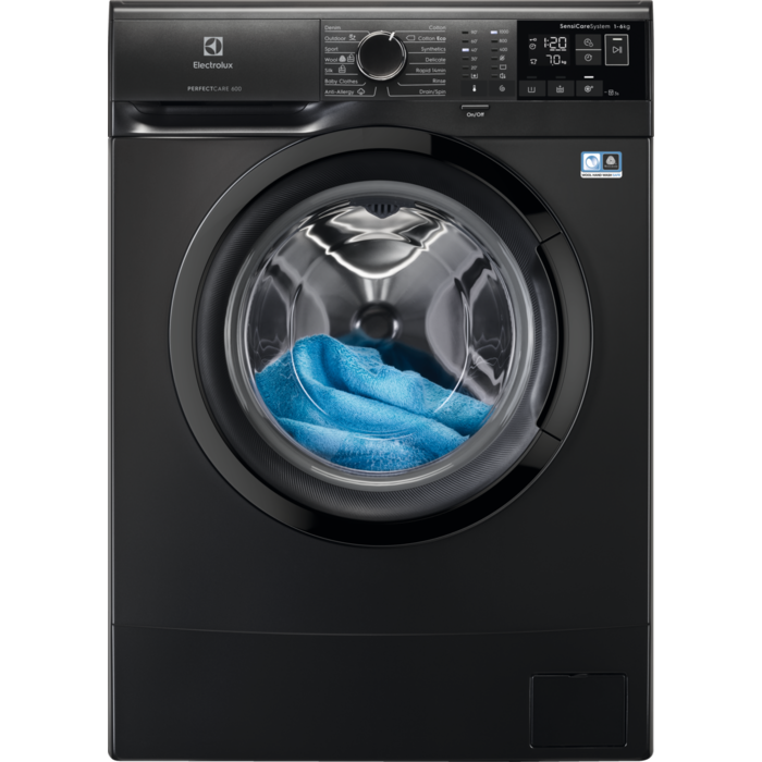 ELECTROLUX EW6S406BX Keskeny elöltöltős mosógép, 6 kg, 1000 f/p., LED kijelző, TimeManager