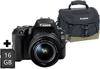CANON EOS 200D + 18-55 mm DC III + 100EG Custom Gadget Bag + 16GB kártya Kit