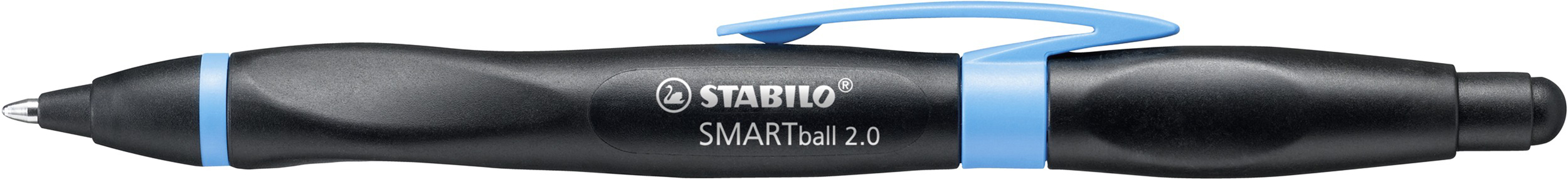 STABILO SMARTball 2.0 Kugelschreiber Schreibfarbe blau, Stiftfarbe schwarz/cyan