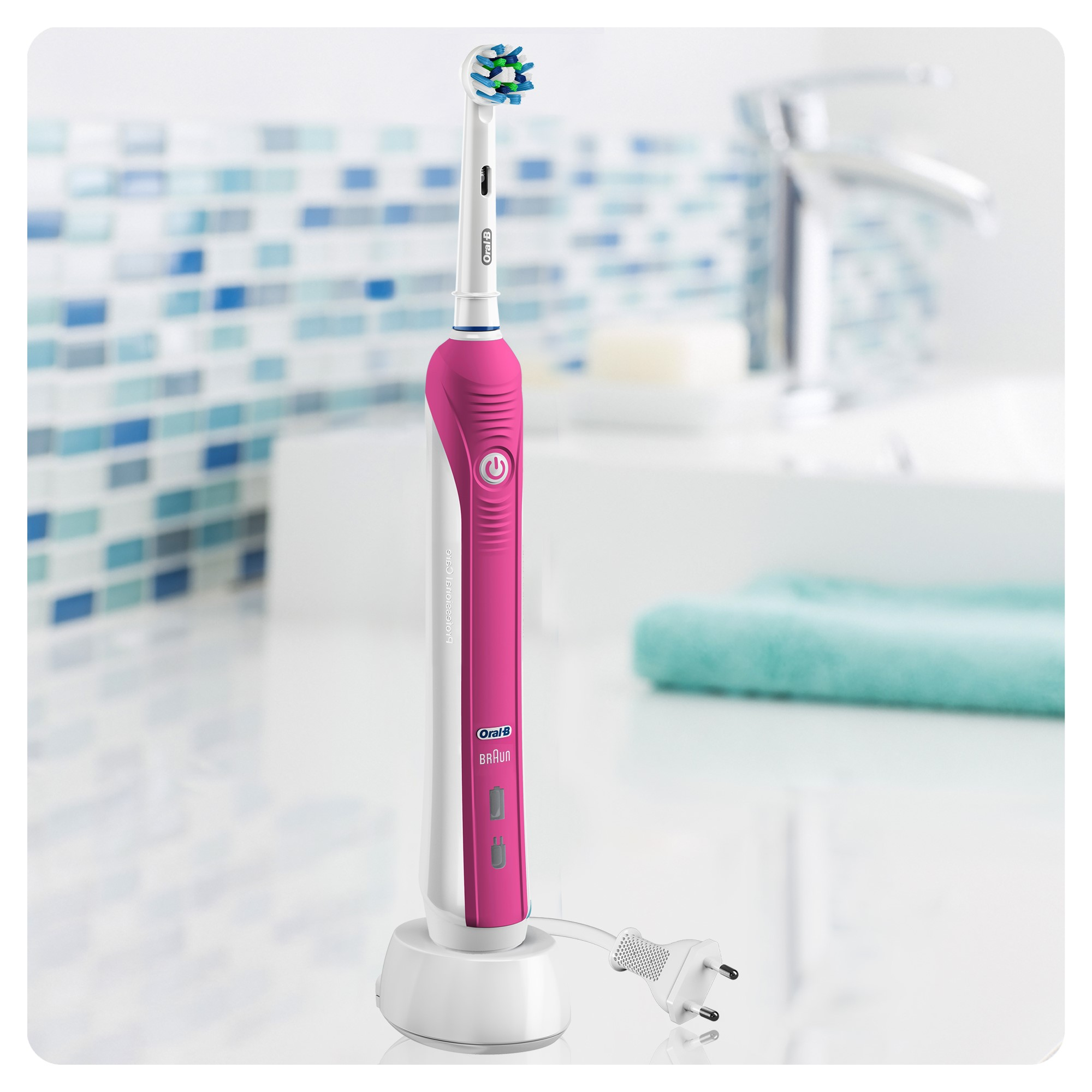 ORAL-B Pro 2950 Duo Zwart & Roze Elektrische Tandenborstel
