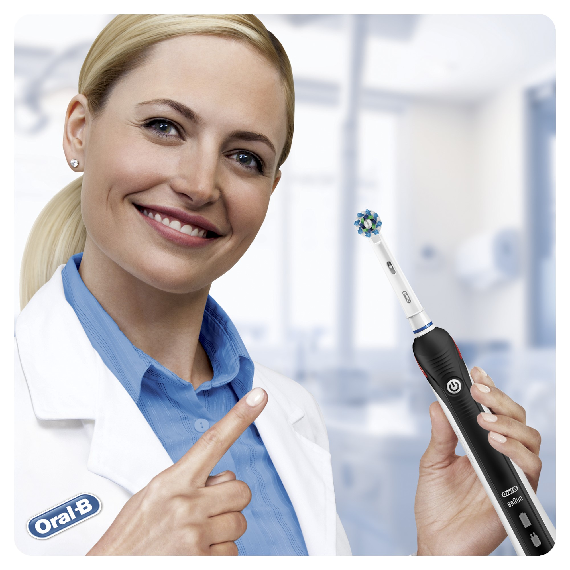 ORAL-B Pro 2950 Duo Zwart & Roze Elektrische Tandenborstel