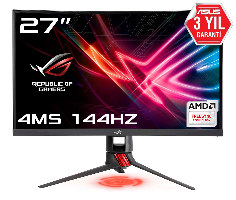 ASUS XG27VQ-WLED/VA-27"-144Hz-4ms Curved 1800R Monitör Siyah