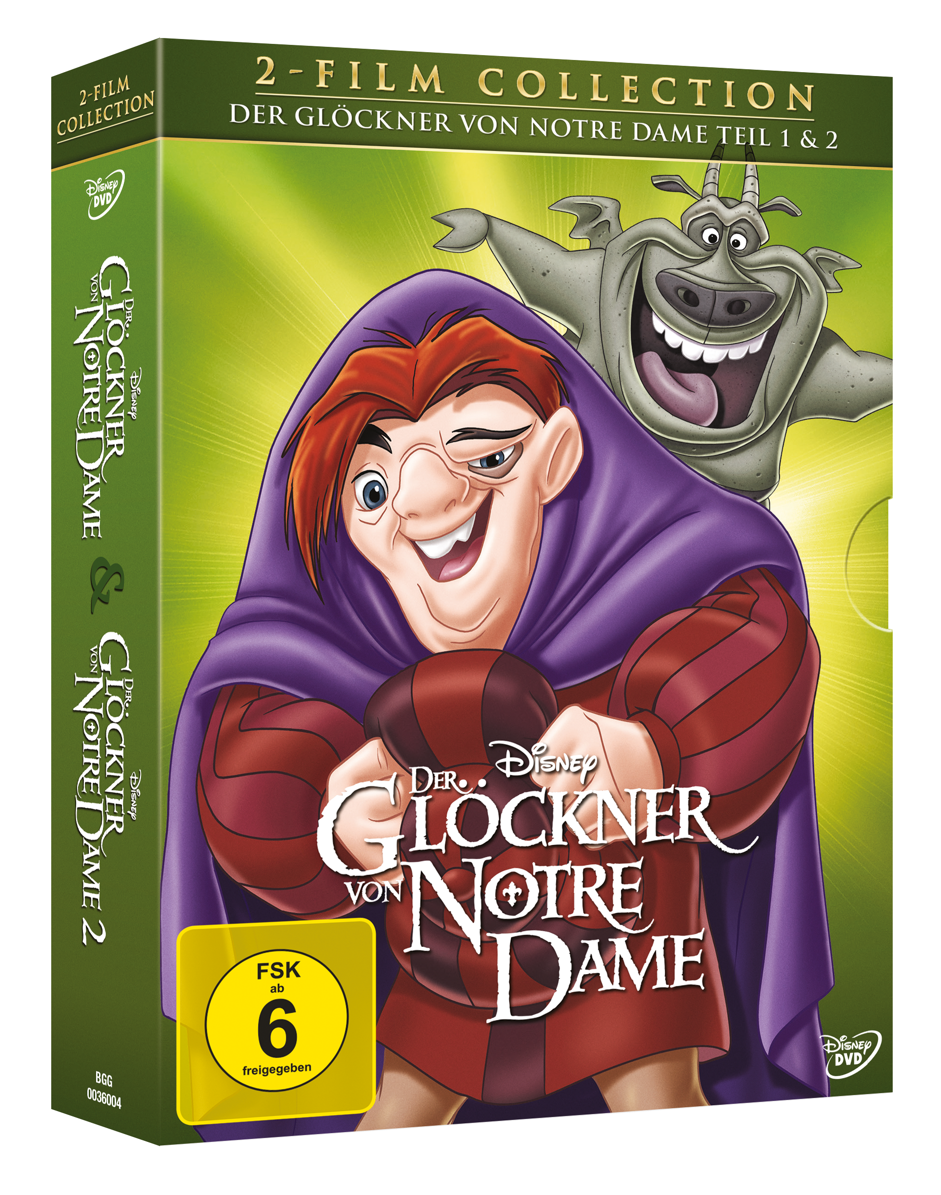 DVD-Cover für „Der Glöckner von Notre Dame“ mit dem Disney-Logo.