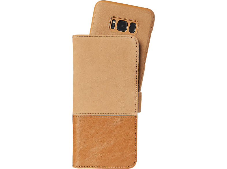 Holdit Samsung Galaxy S8 Plus Selected Wallet Magnetic Leather/suede Bruin