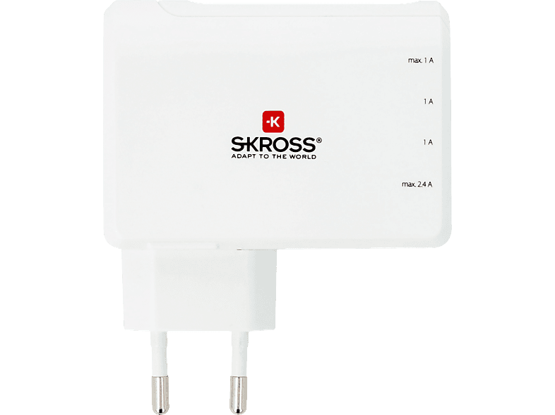 SKROSS NA746 Euro USB Charger 4-Port Weiß USB Charger