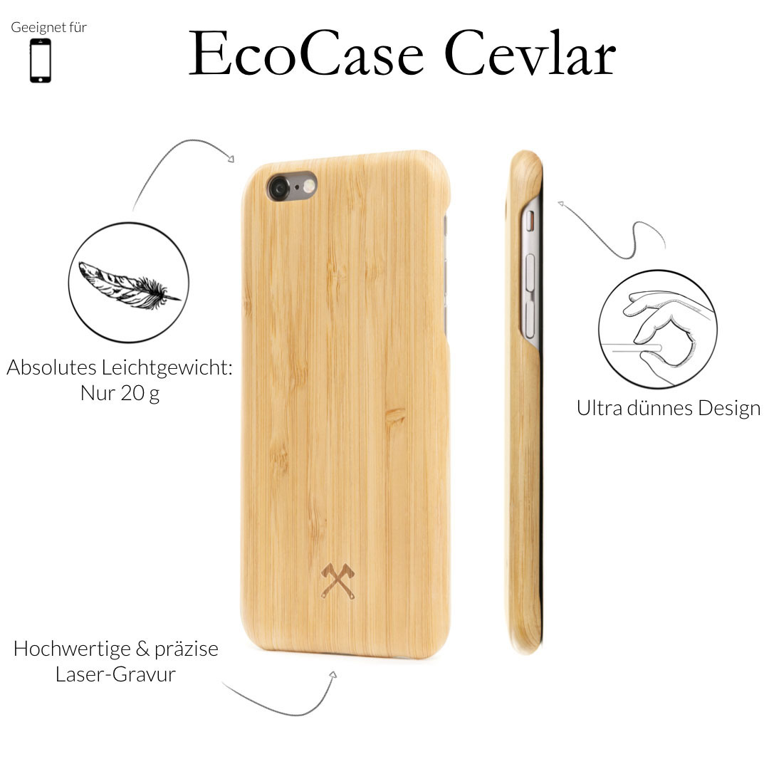 iPhone Bambus Backcover, Apple, ECOCASE SLIMCASE, X, WOODCESSORIES