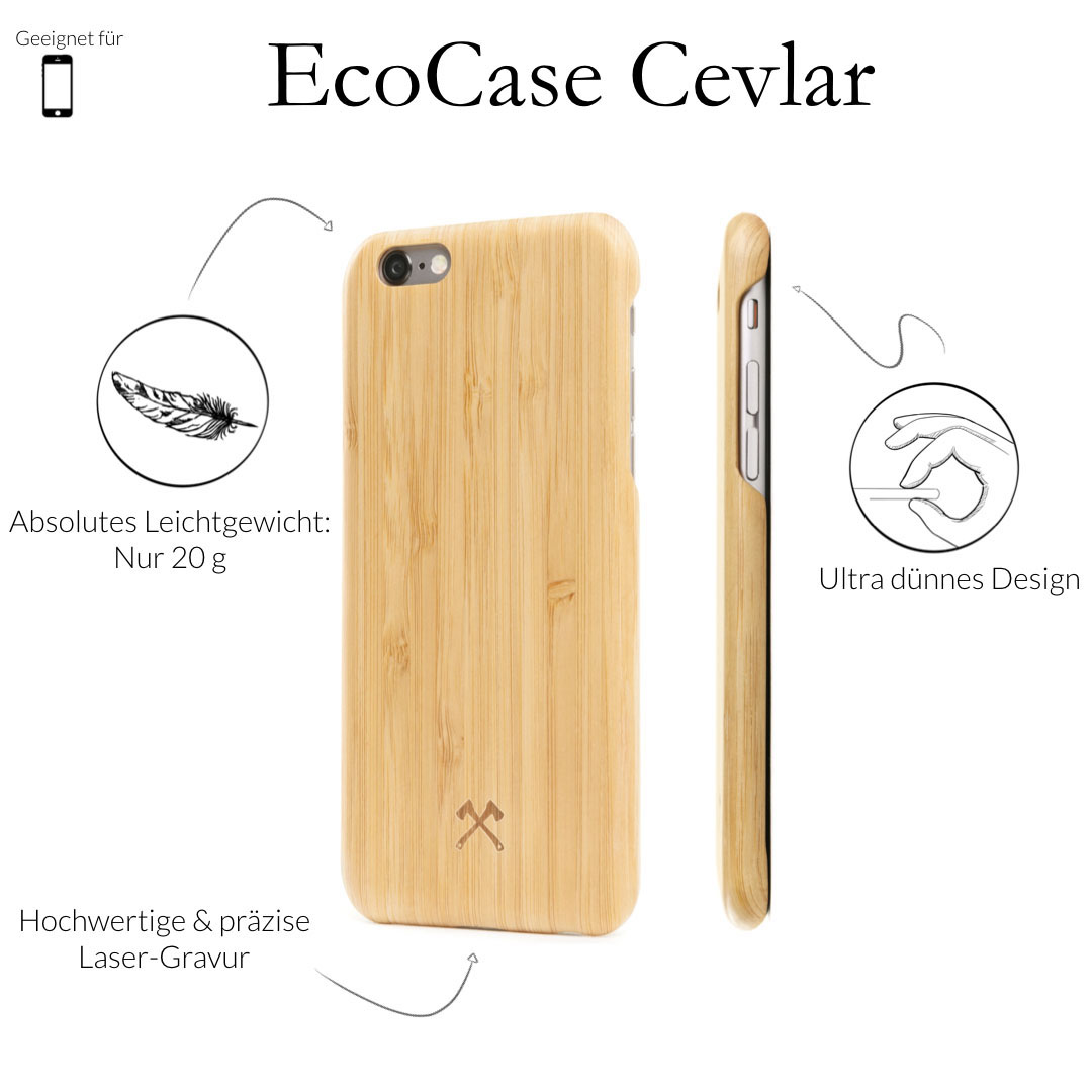 WOODCESSORIES ECOCASE SLIMCASE, Backcover, Apple, iPhone X, Bambus
