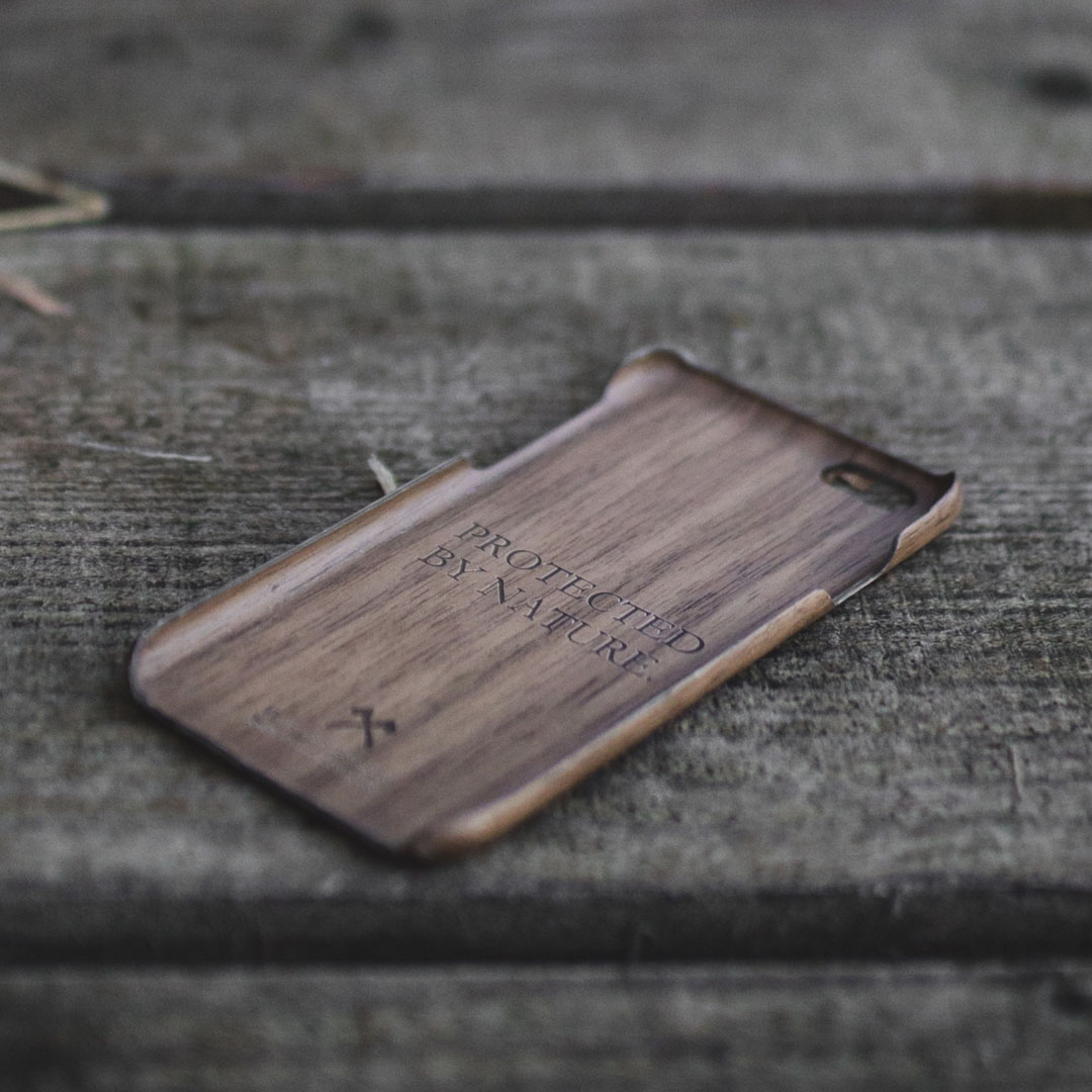 WOODCESSORIES ECOCASE SLIMCASE, Backcover, Apple, iPhone X, Walnuss/Schwarz