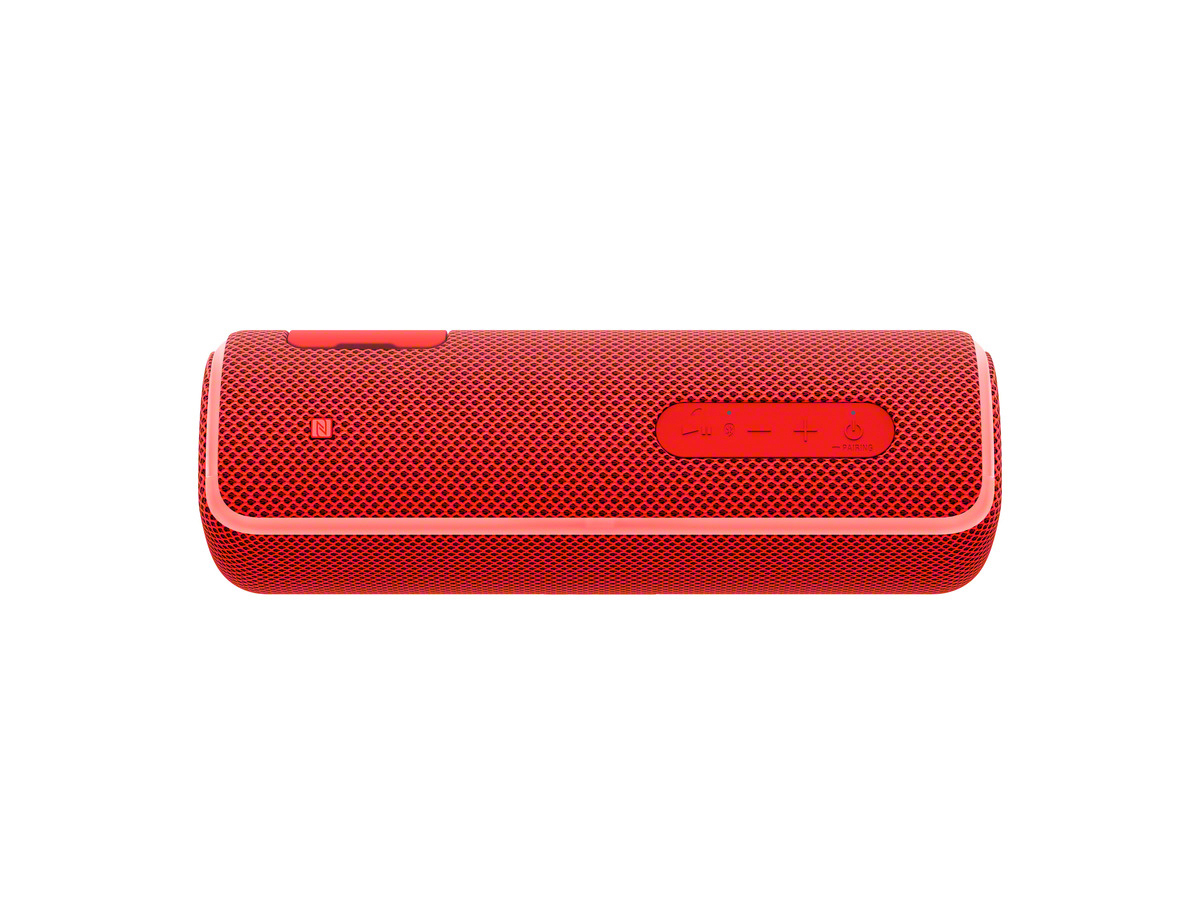 SONY SRS-XB21 Wireless Party Chain Bluetooth Lautsprecher, Rot, Wasserfest