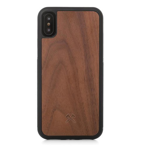 WOODCESSORIES EcoBumper, Backcover, Apple, iPhone X, Braun/Schwarz