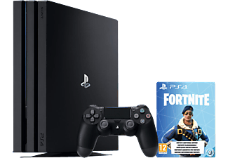 PlayStation 4 Pro + Fortnite Royal Bomber Pack Voucher - 1 TB - Spielekonsole - Jet Black