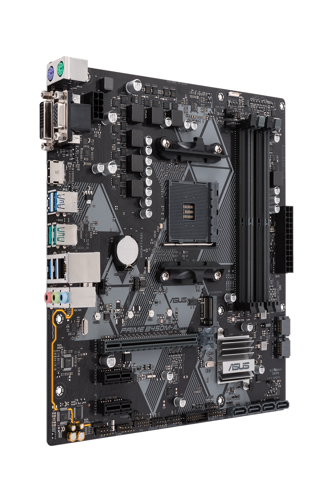 ASUS Prime B450-A Mainboard Schwarz