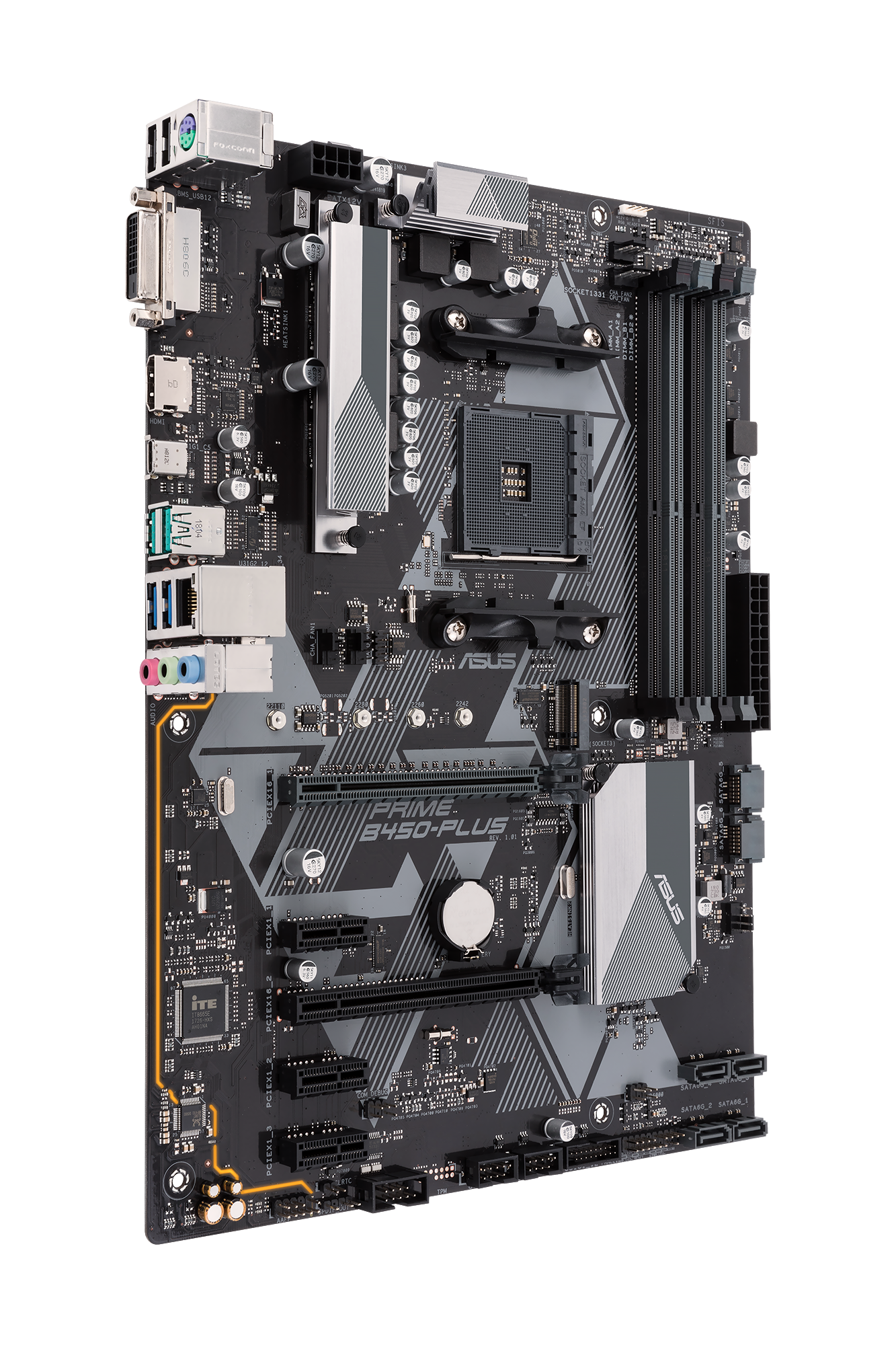 ASUS Prime B450-Plus Mainboard Schwarz