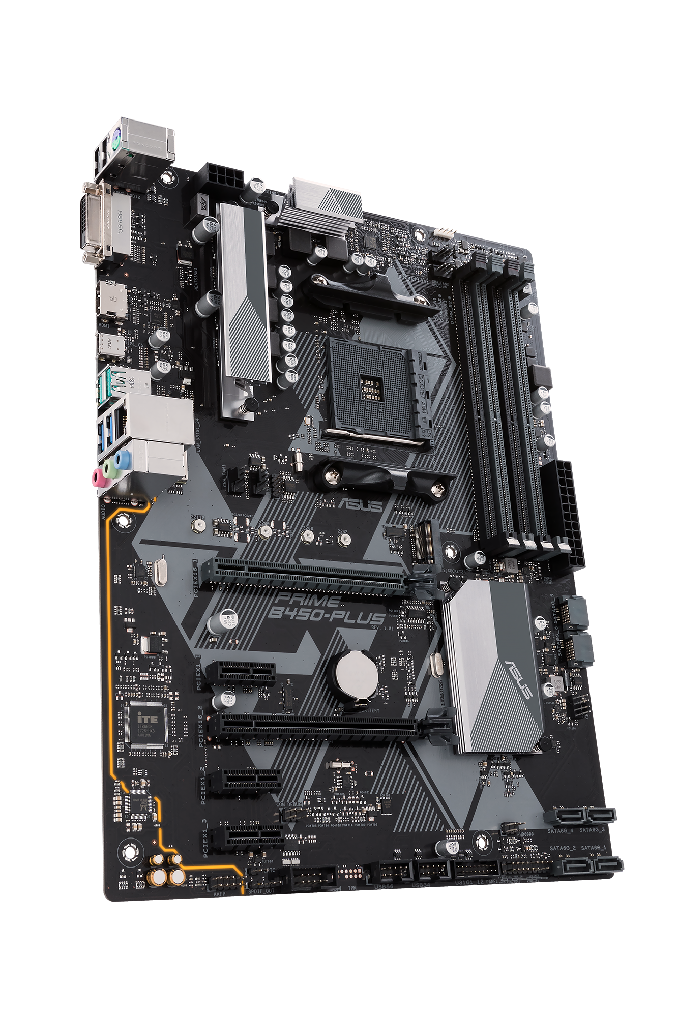 ASUS Prime B450-Plus Mainboard Schwarz