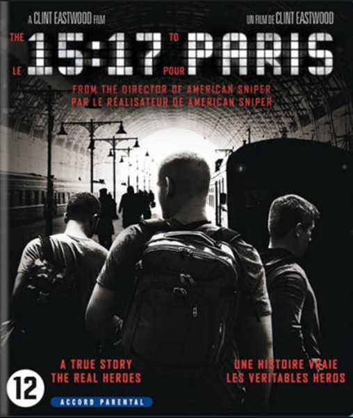 Couverture DVD du film : trois hommes marchant vers un train, cadre sombre.