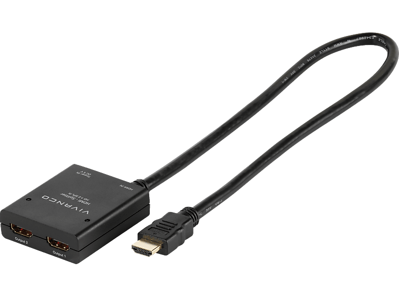 Vivanco 47144 HDMI Verteiler, 1 auf 2