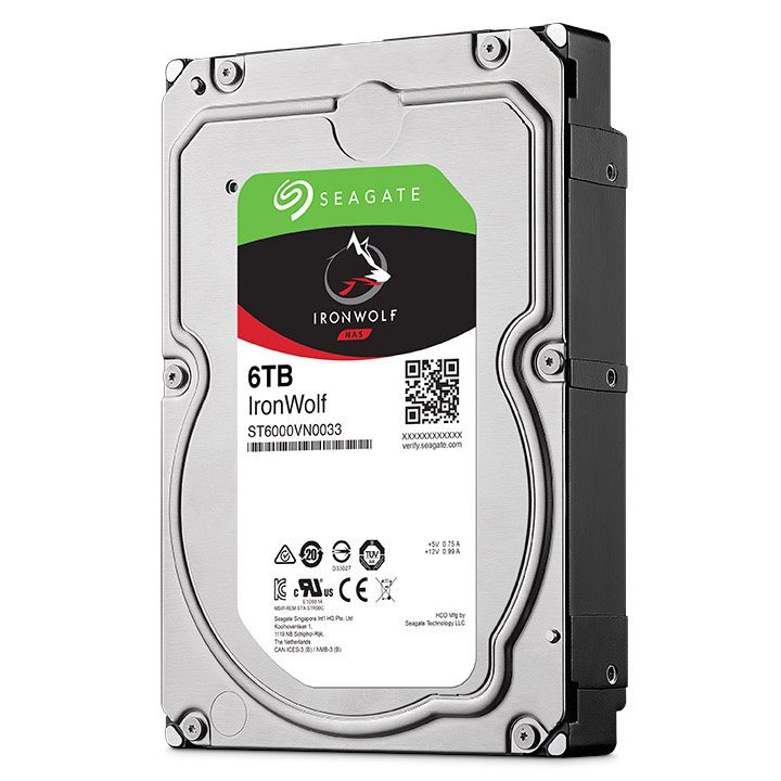 SEAGATE IronWolf, Bulk Festplatte Bulk, 6 TB HDD, 3,5 Zoll, intern