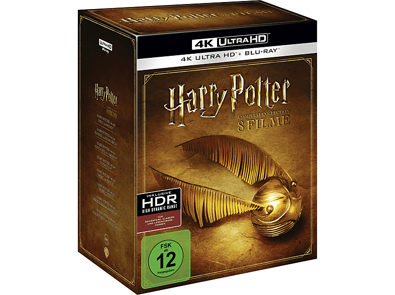 (16-Discs) Collection HD Blu-ray 4K Ultra Harry 4K Complete Potter
