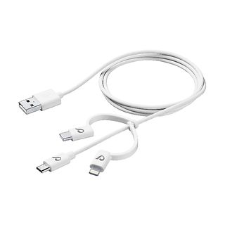CELLULAR LINE CELLULARLINE USB Cable Triple 3in1 - Datenkabel (Weiss)