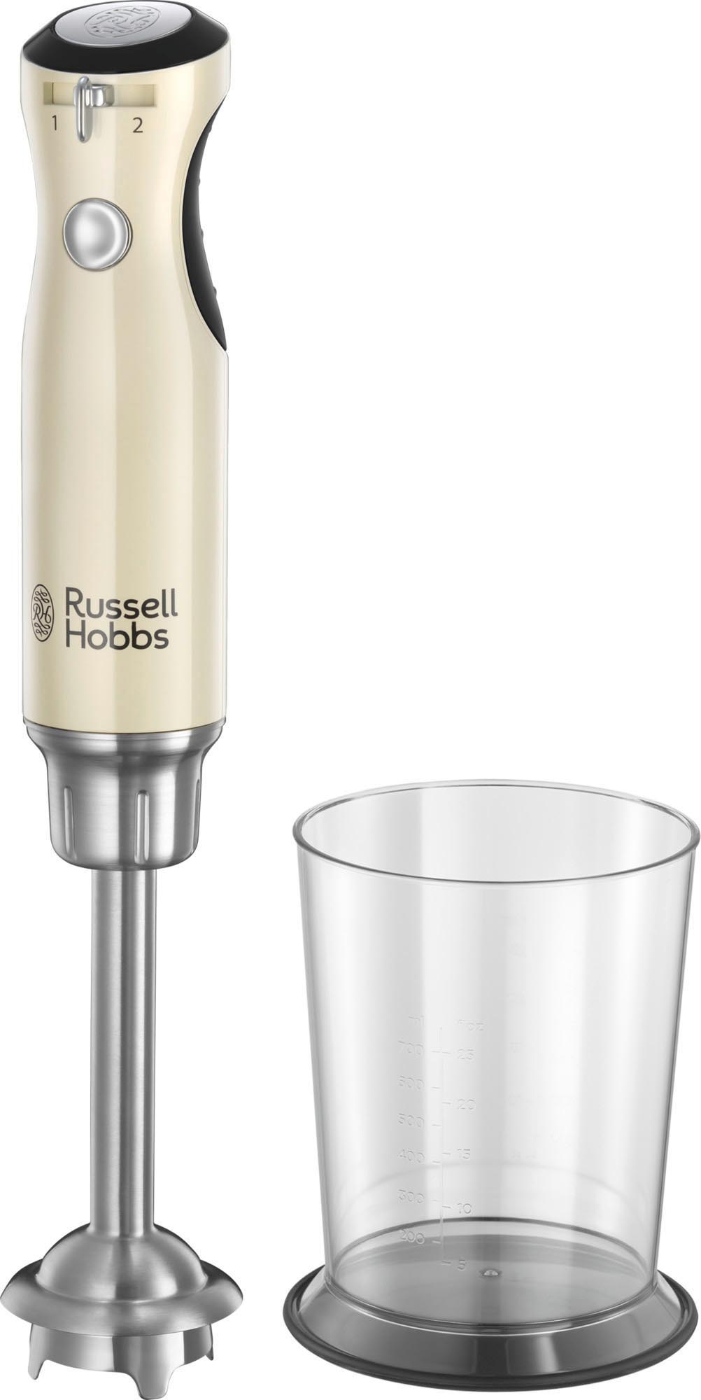 RUSSELL HOBBS 25232-56 Retro Vintage Stabmixer Creme/Silber/Schwarz (700 Watt, 1 l)