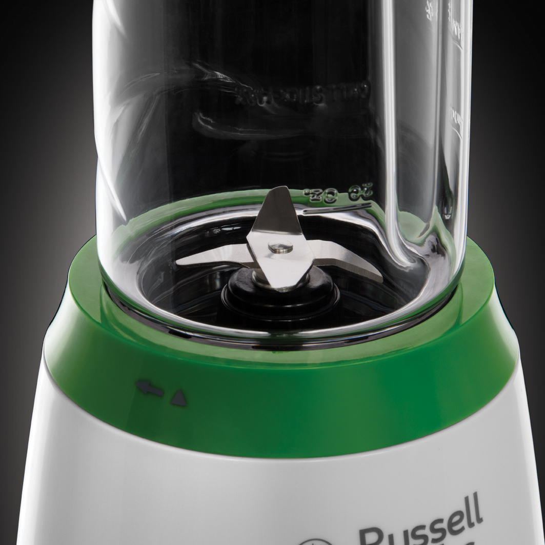 RUSSELL HOBBS 25160-56 RH 0.6 Watt, Go Explore cool 2x Maker Weiß/Grün Mix Smoothie Liter) & (300