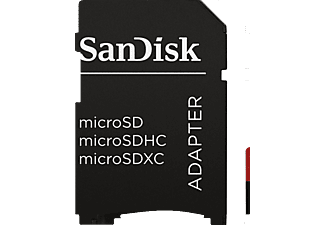 SANDISK Extreme PRO® 170MB/S CL10 A2+AD - Micro-SDXC-Cartes mémoire  (64 GB, 170 MB/s, Noir)