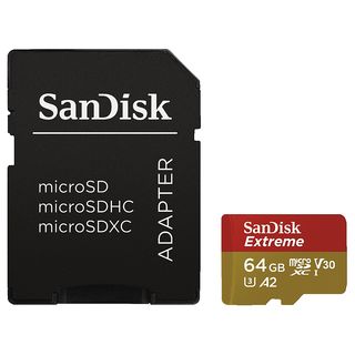 SANDISK microSD A2 64GB  - Scheda di memoria  (64 GB, 160 MB/s, Nero)