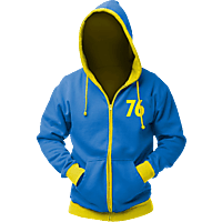 GAYA ENTERTAINMENT Fallout Vault 76 Zip Hoodie Hoodie, Blau
