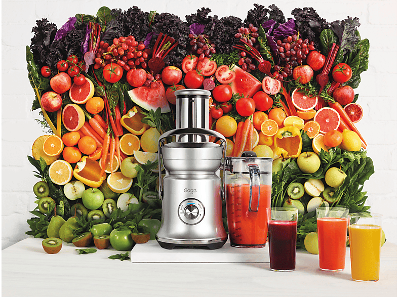 Thumbnail - SAGE SJE830BSS2EEU1 The Nutri Juicer Cold XL Entsafter 1500 Watt, Silber/Transparent