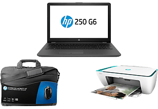 HP 250 G6 (2SX53EA) laptop + HP Deskjet 2632 nyomtató + laptop táska + egér